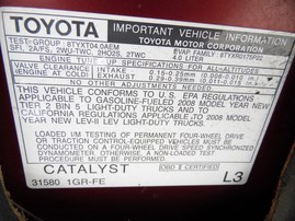 2008 TOYOTA 4RUNNER SR5 BURGUNDY 4.0L AT 2WD Z17896